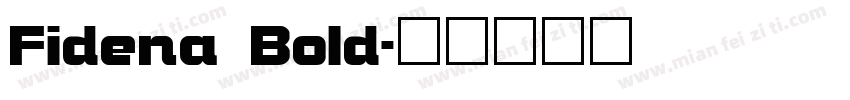 Fidena Bold字体转换